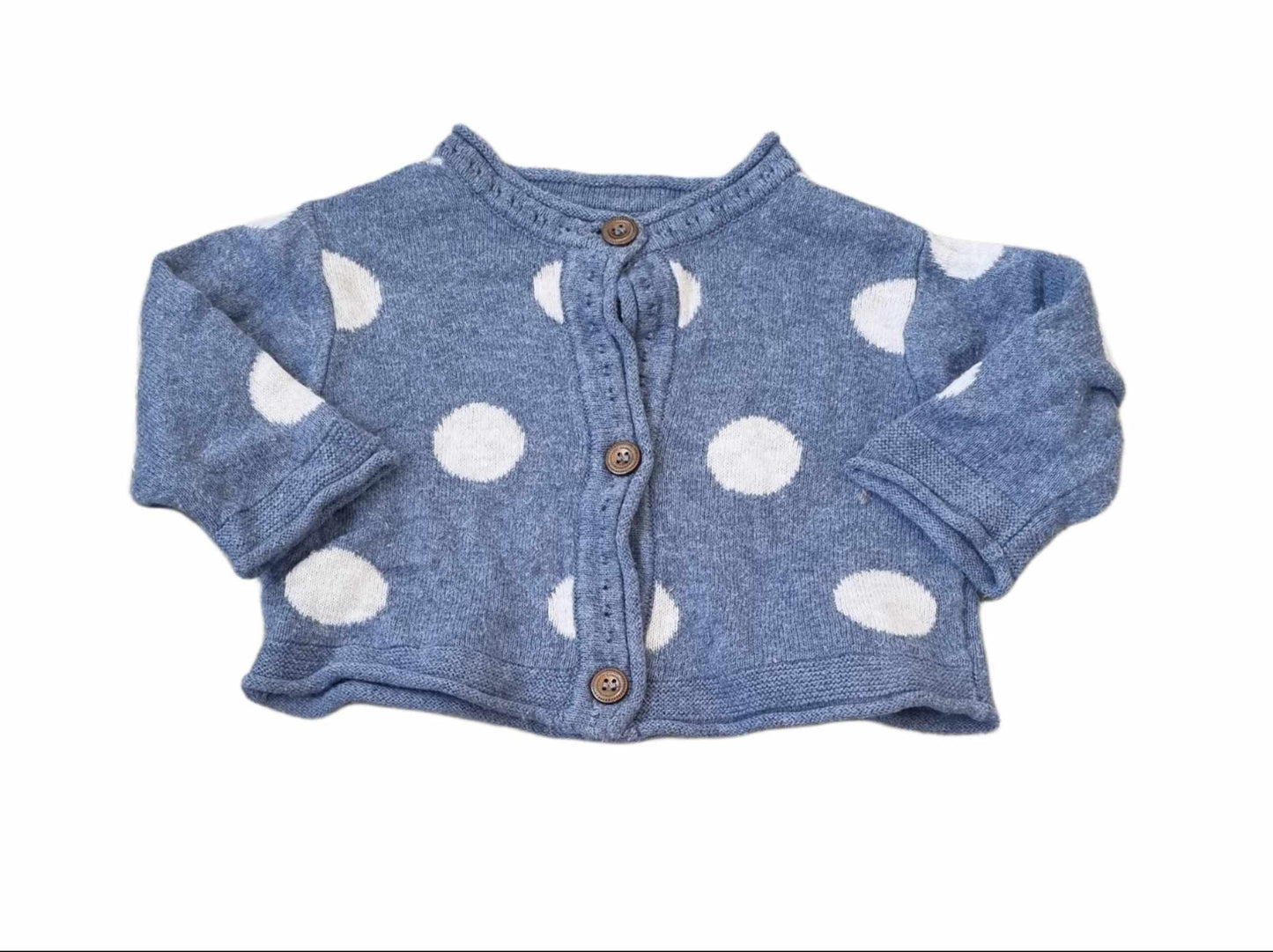 NEXT Spotty Cardigan Girls Newborn