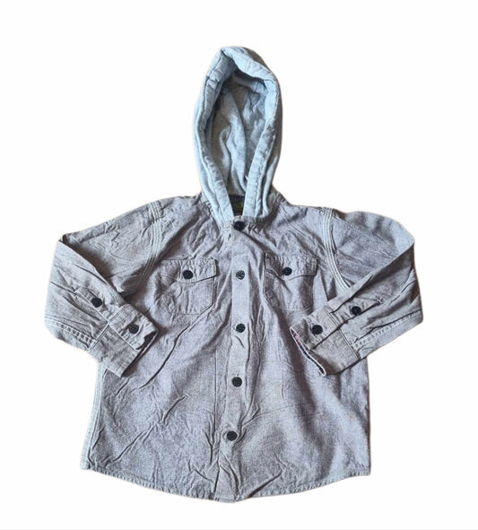 TED BAKER Beige Hooded Shirt Boys 2-3 Years