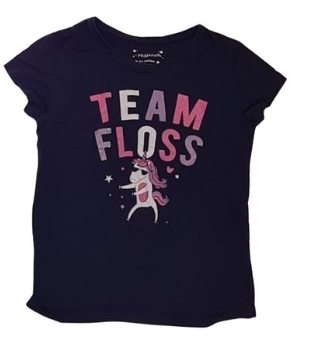 PRIMARK 'Team Floss' Tee Girls 8-9 Years