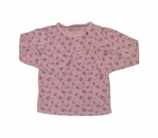 M&S Pink Floral Top Girls 5-6 Years