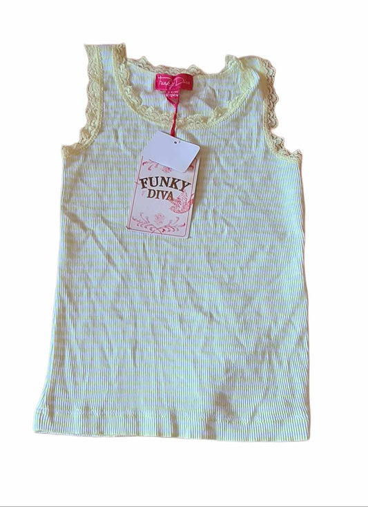 FUNKY DIVA Brand New Vest Top Girls 3-4 Years