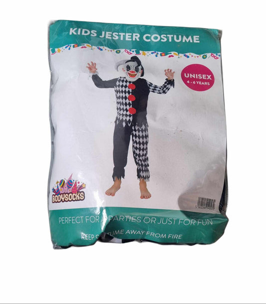 Brand New Jester Halloween Costume 4-6 Years