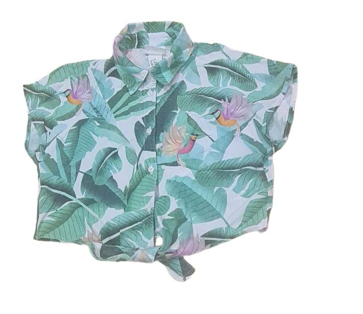 H&M Tropical Tie Top Girls 8-9 Years