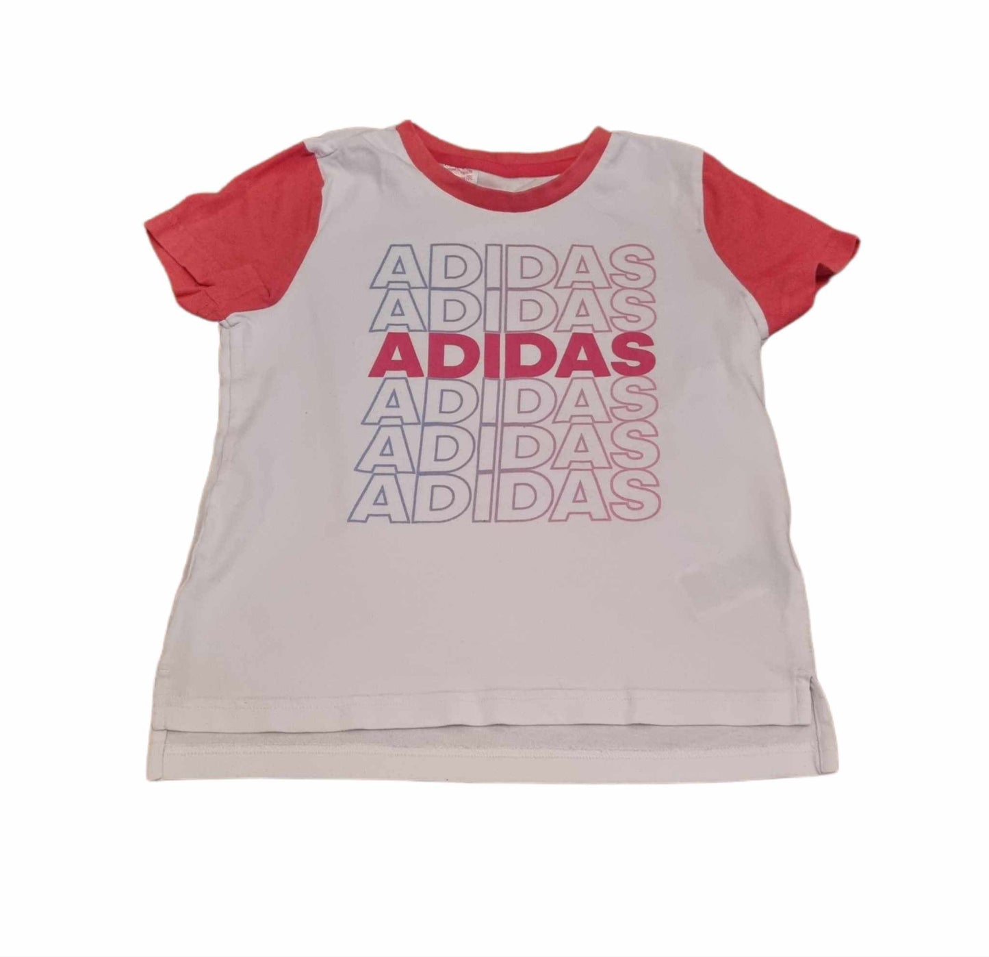 ADIDAS White Tee Girls 8-9 Years