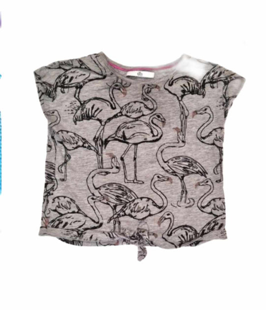 M&S Flamingo Top Girls 6-7 Years