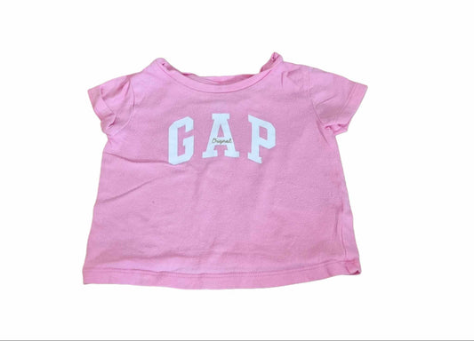 GAP Pink Tee Girls 6-12 Months