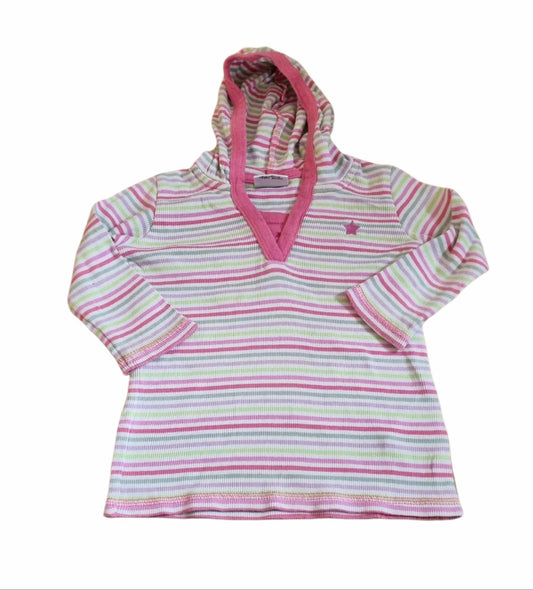 NEXT Striped Hoodie Girls 9-12 Months