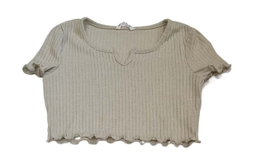 SHEIN Beige Crop Top Girls 9-10 Years