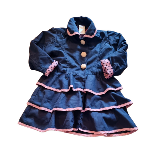 PEACOCKS Blue Coat Girls 2-3 Years