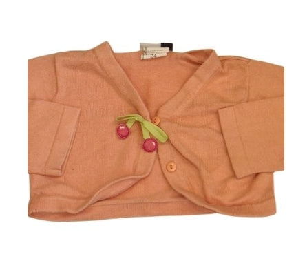 VITAMINS KIDS Peach Crop Cardigan Girls 2-3 Years