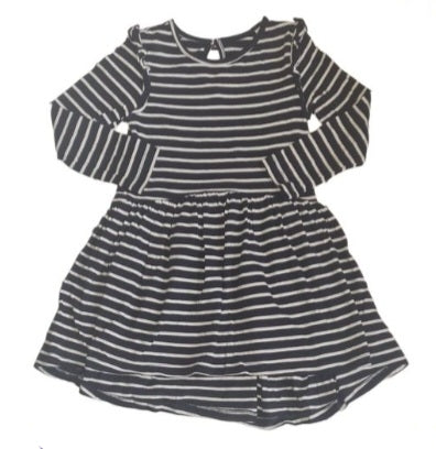 OUTFIT KIDS Stripped Long Sleeve Dress Girls 2-3 Years