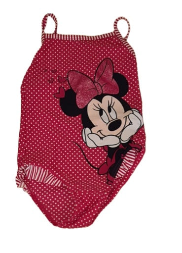 DISNEY Minnie Mouse Swimming Costume Girls 2-3