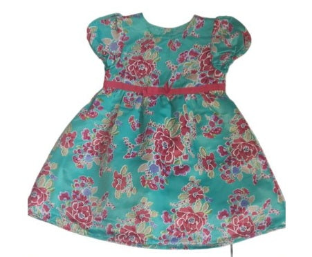 Floral Silky Party Dress Girls 2-3 Years