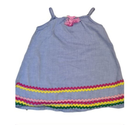 GEORGE Pale Blue Strap Top Girls 2-3 Years