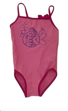 GEORGE Pink Fish Swimming Costume Girls 2-3 Years