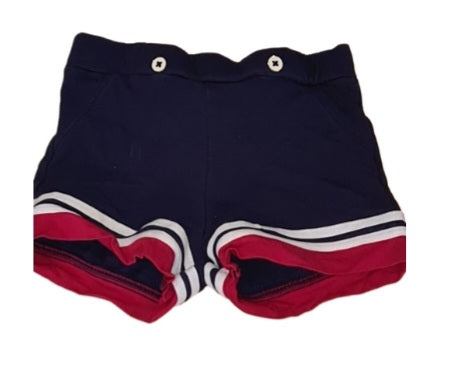 MAYORAL Navy Blue Shorts with Stripes Girls 2-3 Years