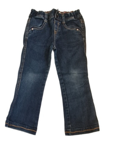 M&S Dark Blue Jeans Girls 2-3 Years