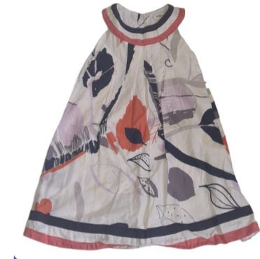 M&S Leafy Flow Dress Girls 2-3 Years