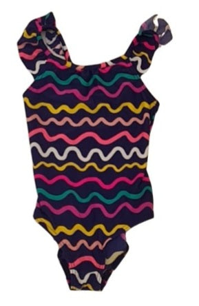 M&S Multicolour Swimming Costume Girls 2-3 Years