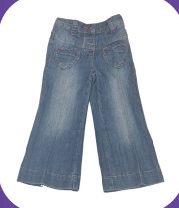 NEXT Flared Blue Jeans Girls 2-3 Years