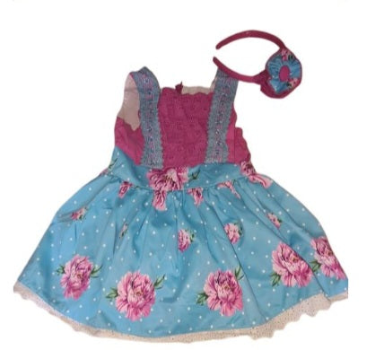 PETIT GIRL Floral Dress and Hairband Girls 2-3 Years