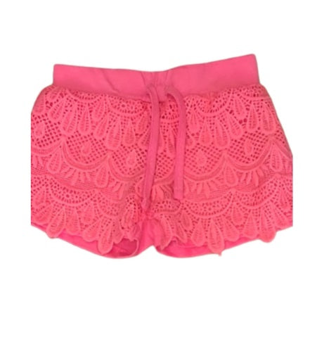 PRIMARK Pink Laced Shorts Girls 2-3 Years