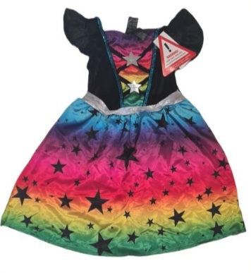 RAINBOW WITCH DRESS Brand New Girls 2-3 Years