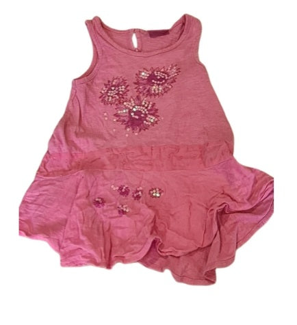 SWEET MILLIE Pink Flower Flow Top Girls 2-3 Years