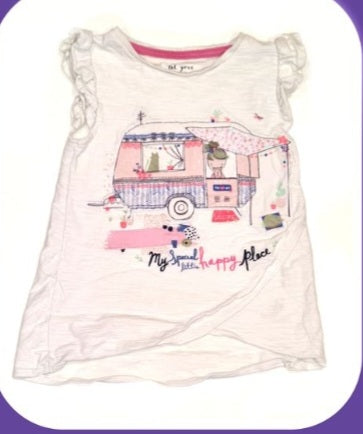 TU Pink Caravan T-Shirt Girls 2-3 Years