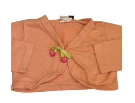 VITAMINS KIDS Peach Crop Cardigan Girls 2-3 Years