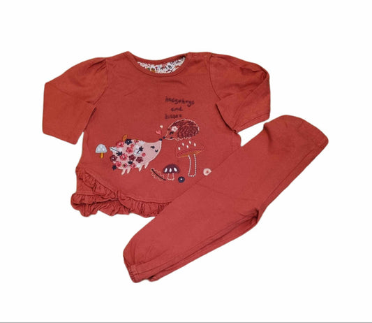 NUTMEG Two Piece Set Girls 6-9 Months