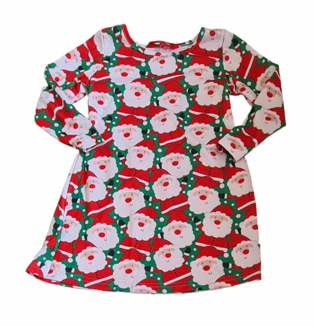 Long Sleeve Santa Dress Girls 6-7 Years