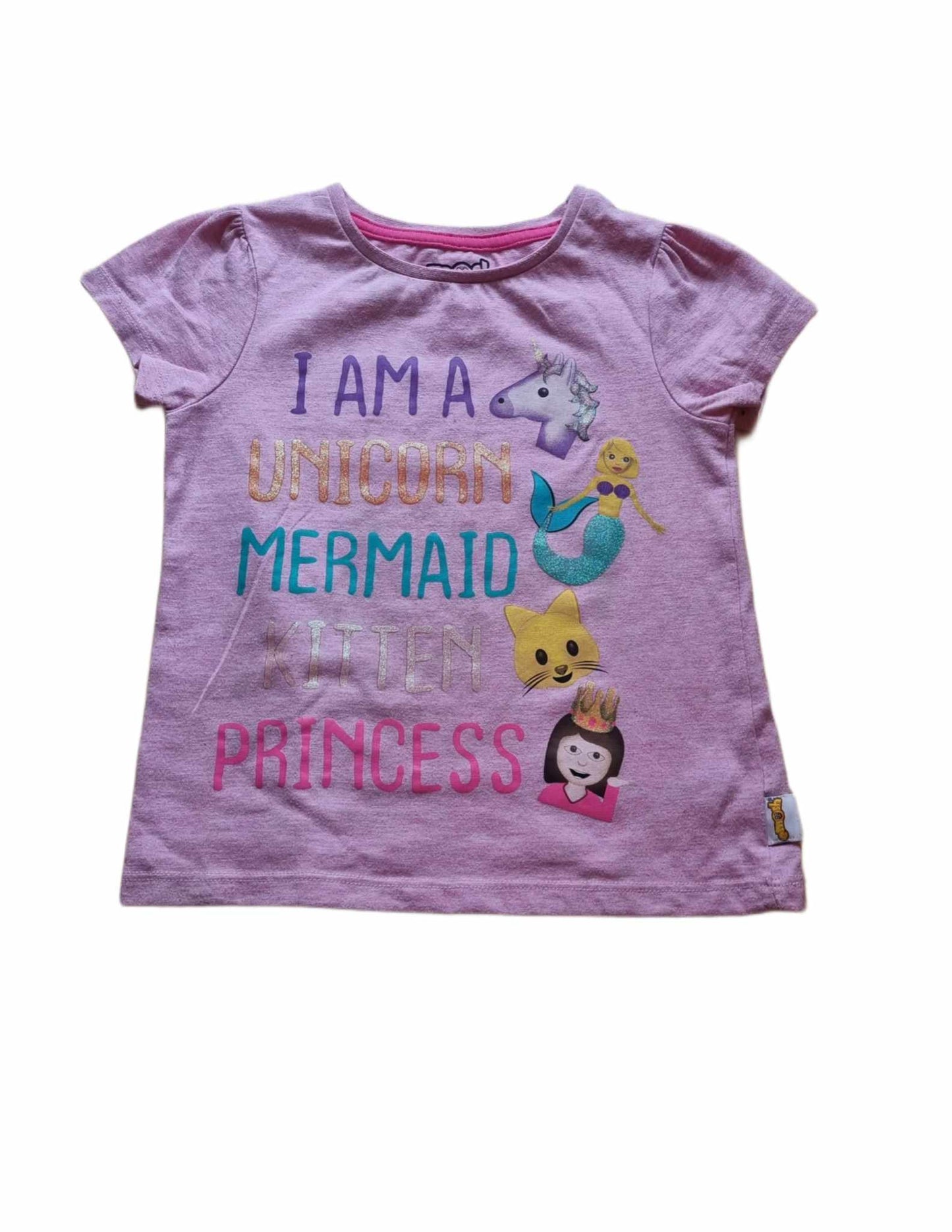 NUTMEG Pink Tee Girls 5-6 Years