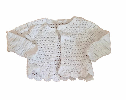 M&S White Cardigan Girls 6-9 Months