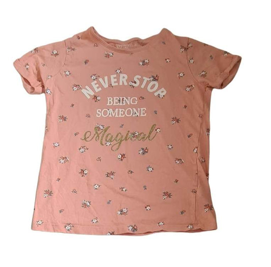 PRIMARK Peach Tee Girls 12-13 Years