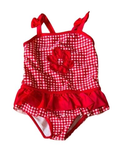 TU Red Swim Costume Girls 18-24 Months