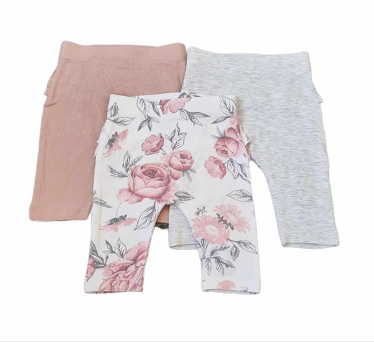 Set of 3 Leggings Girls Newborn