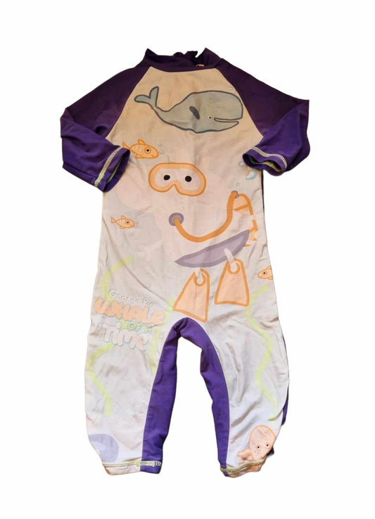 GEORGE Peppa Pig Swimsuit Boys 2-3 Years