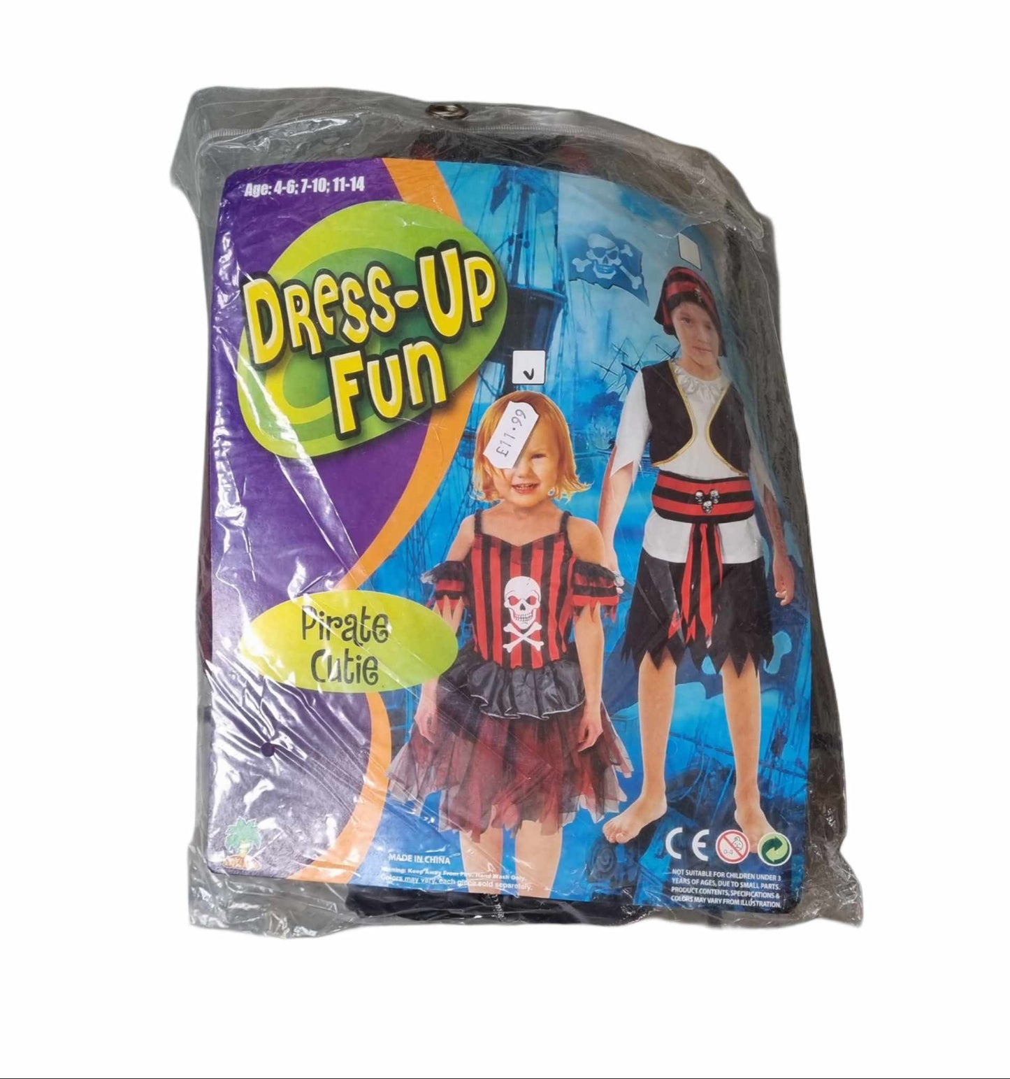 Brand New Pirate Costume Girls 4-6 Years