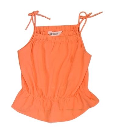 H&M Orange Strap Top Girls 8-9 Years