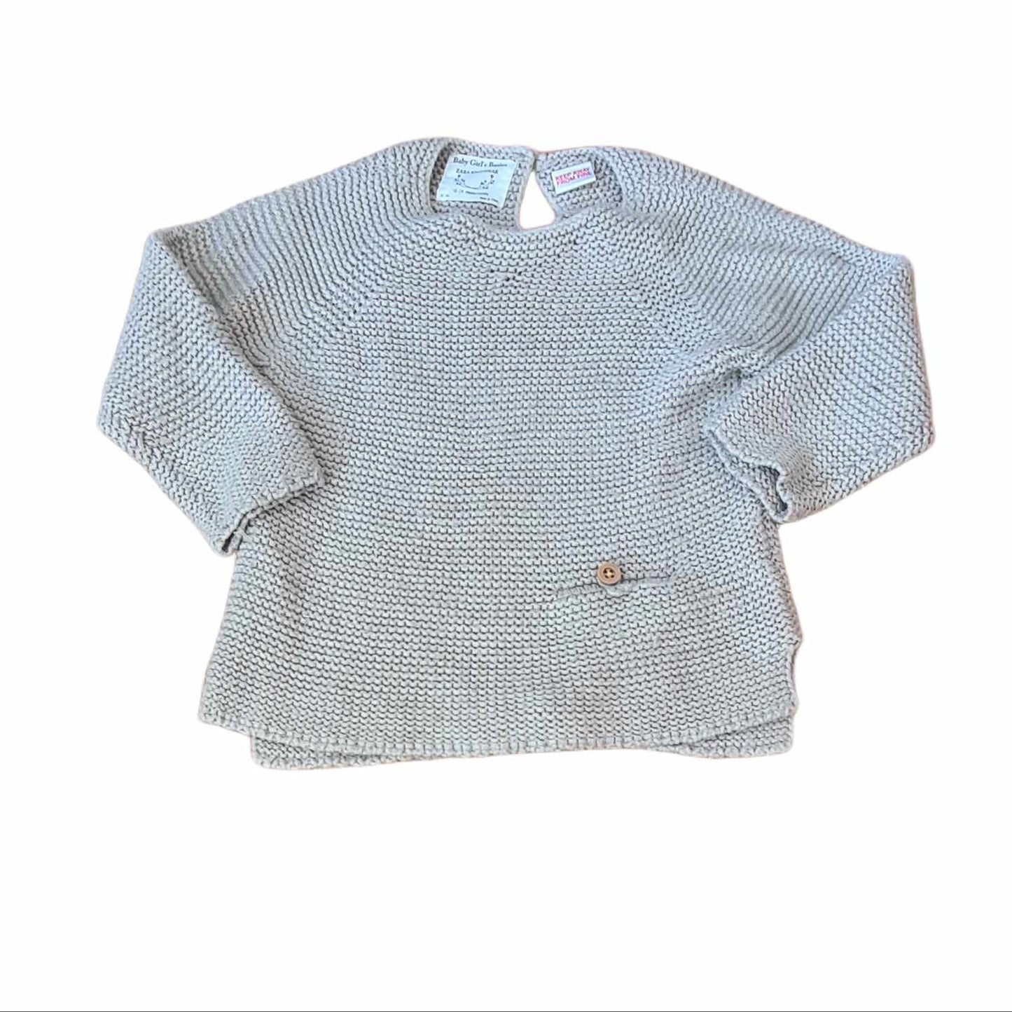 ZARA Grey Jumper Girls 18-24 Months