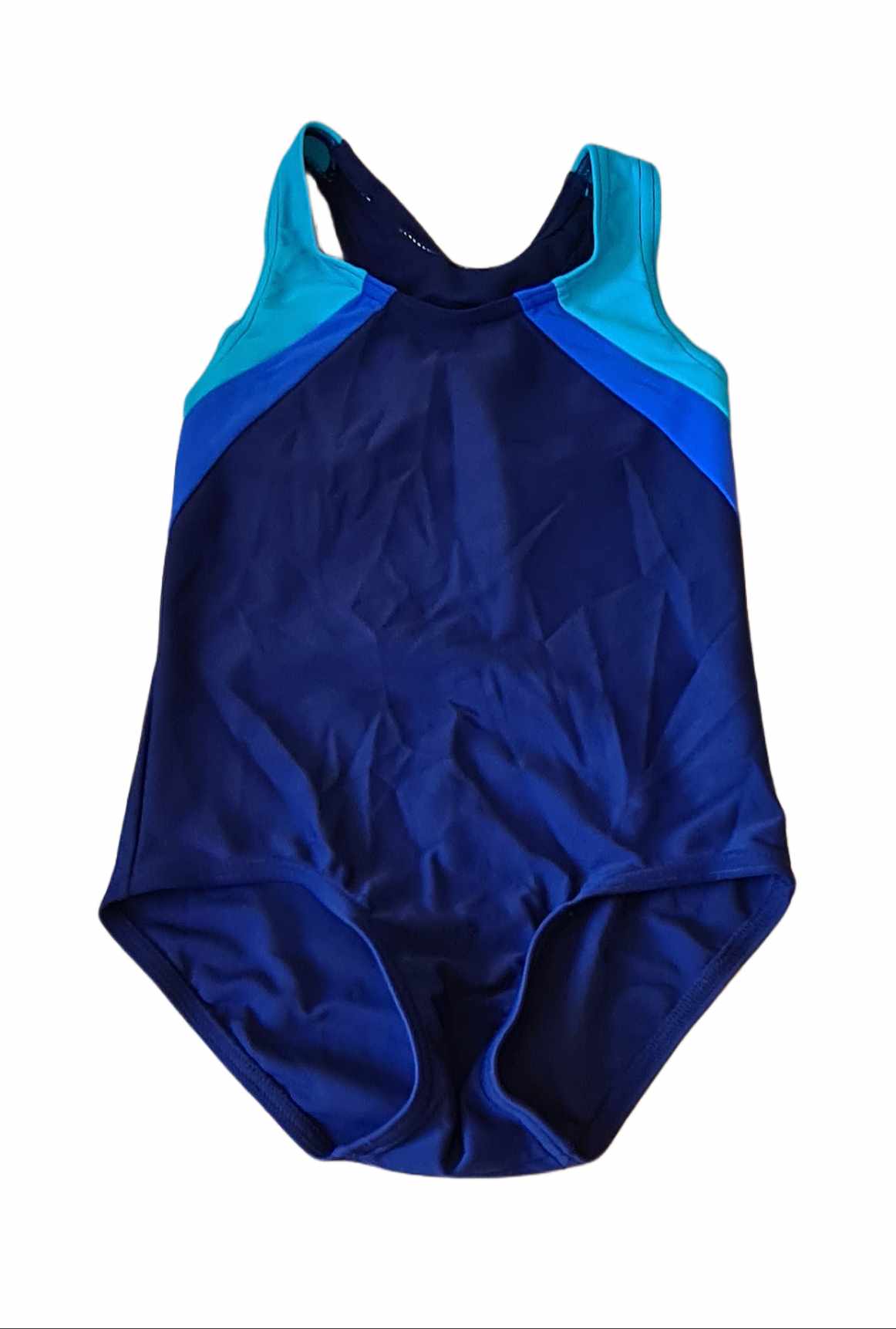 GEORGE Blue Swim Costume Girls 3-4 Years