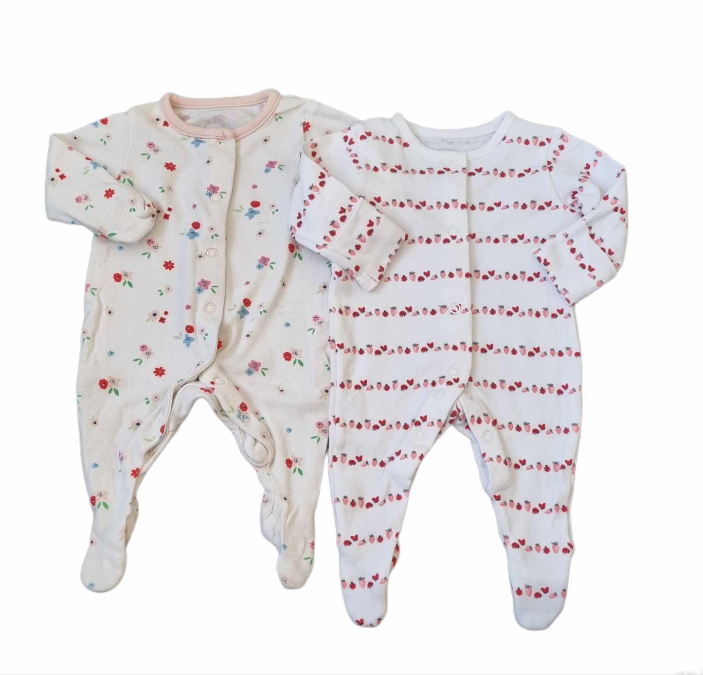 Set Of Two Sleepsuits Girls Newborn