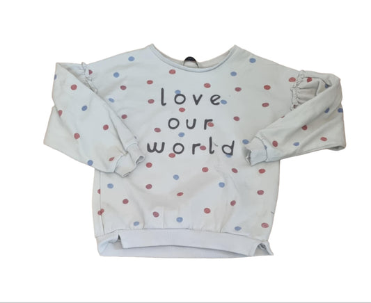 GEORGE Polka Dot Jumper Girls 6-7 Years