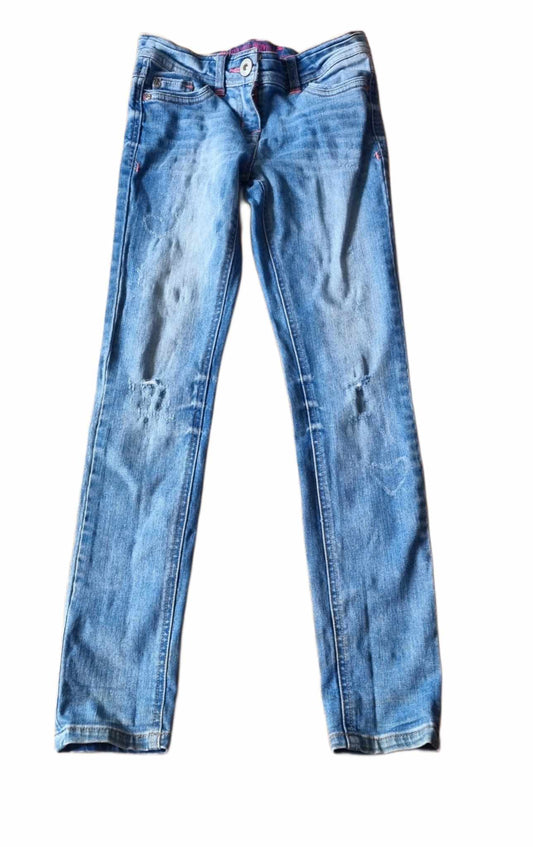 NEXT Blue Ripped Jeans Girls 8-9 Years