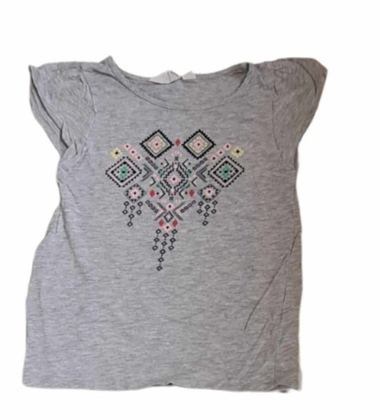 H&M Grey Pattern Top Girls 6-7 Years