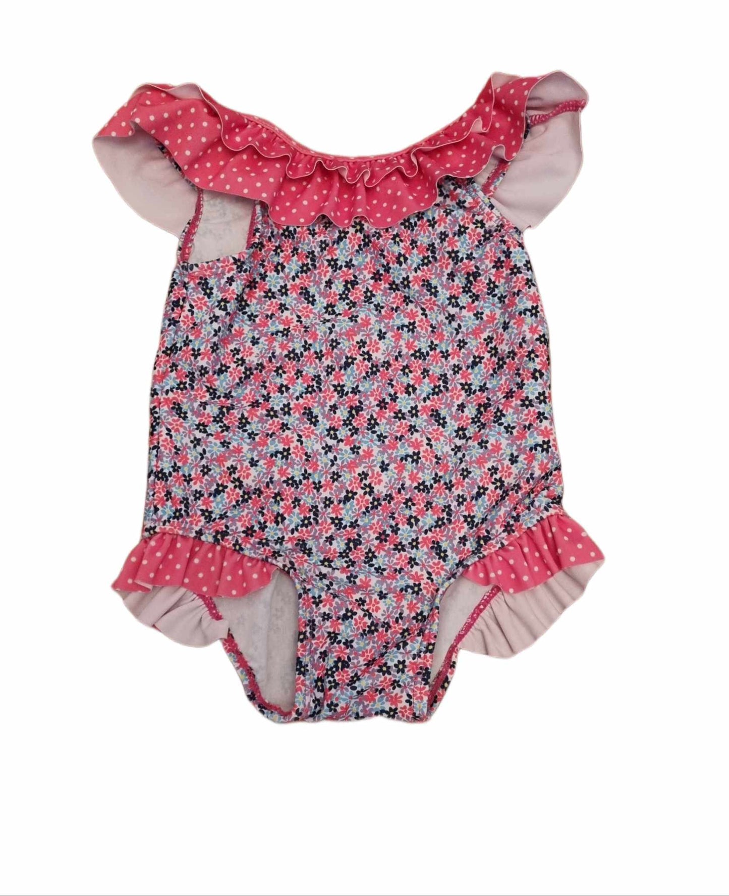 MOTHERCARE Floral Swimsuit Girls 9-12 Months