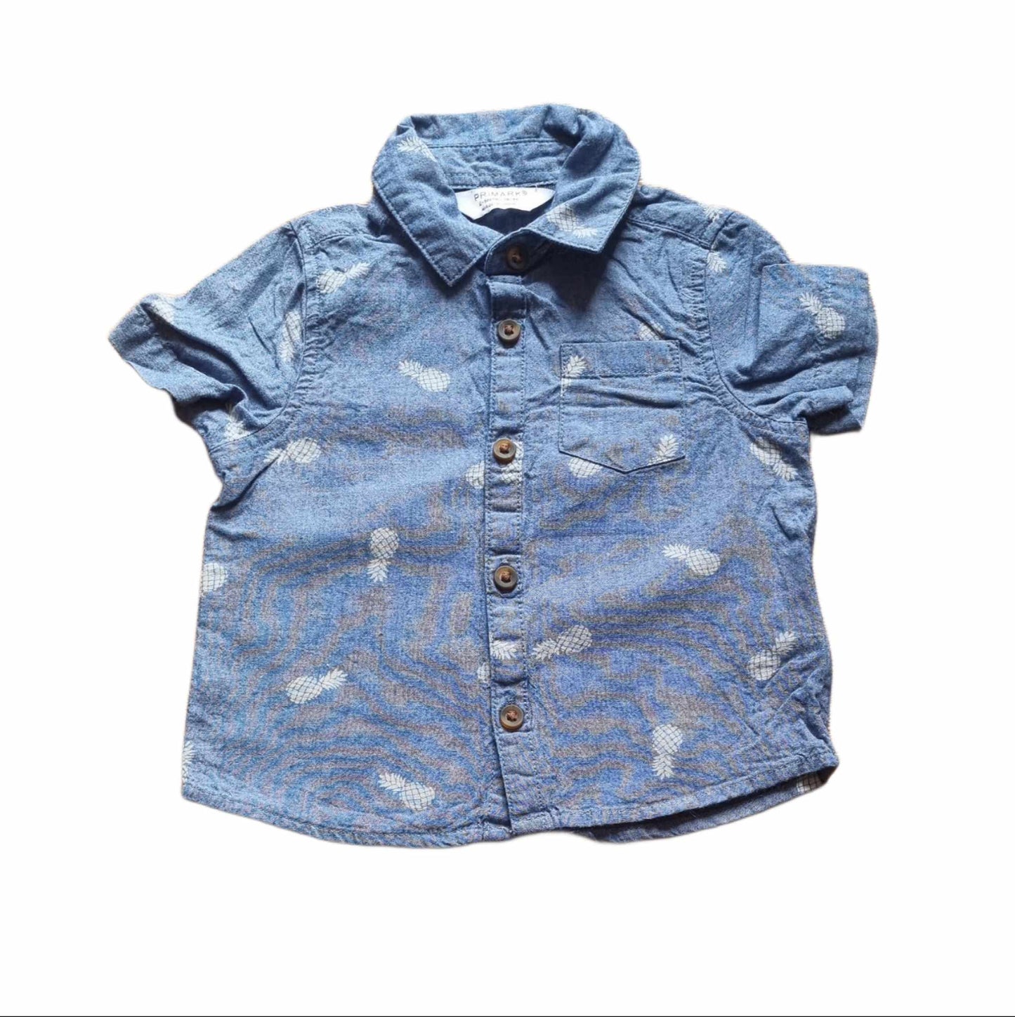 PRIMARK Pineapple Shirt Boys 6-9 Months