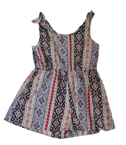 SHEIN Pattern Playsuit Girls 9-10 Years