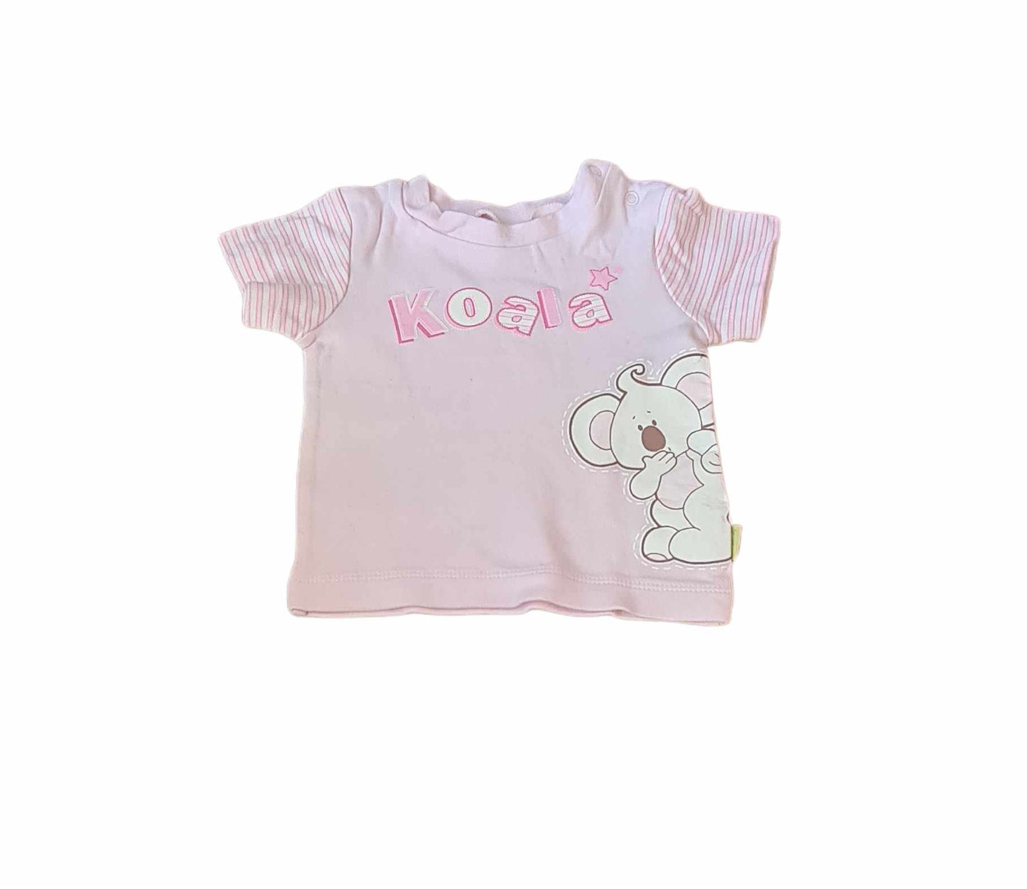 Koala Pink Tee Girls 3-6 Months